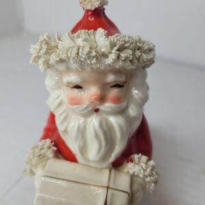 Vintage Napco approx 5 in Santa Vase